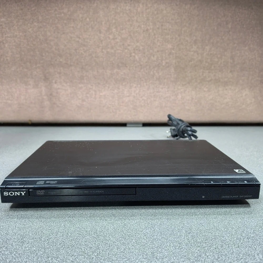 Sony DVD Blu Ray Player DVP-SR200P Black Good CD DVD Playback
